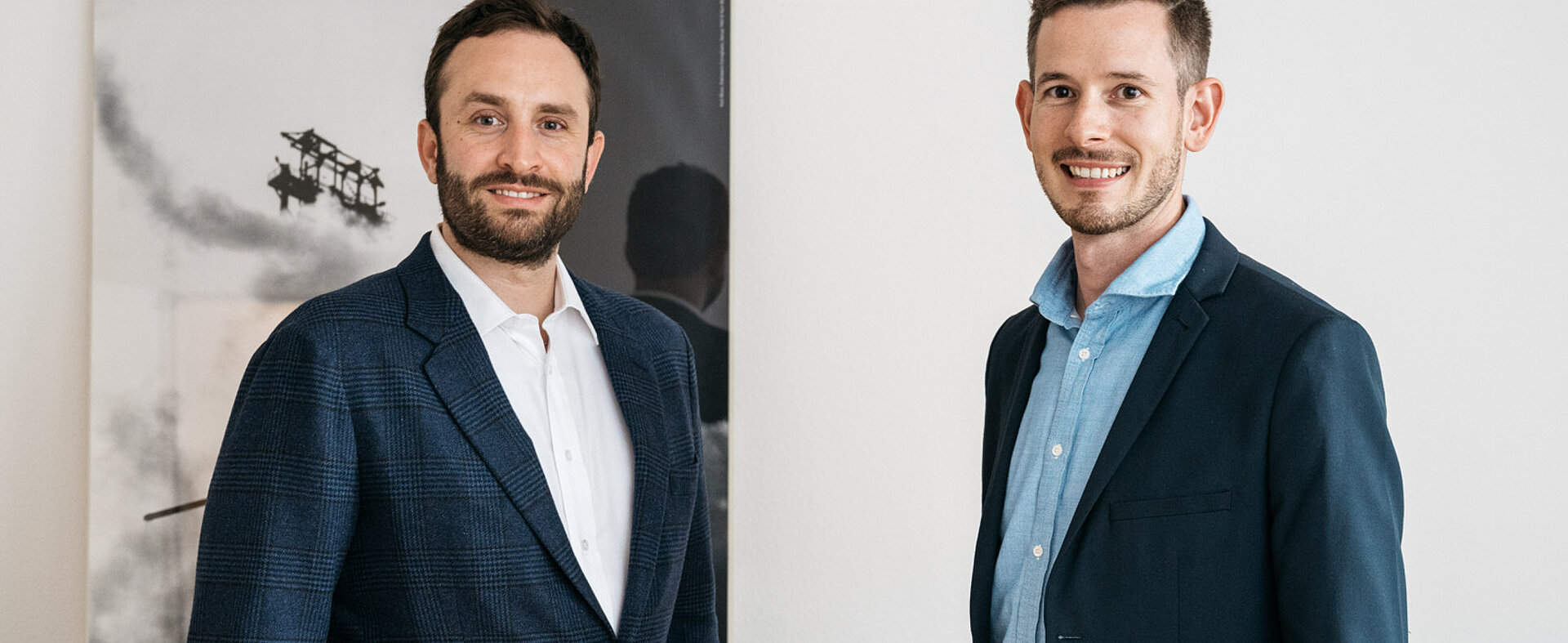 Die Notare Roland Schürch und Marc Gardi im Büro des Notariats Schürch in Bern